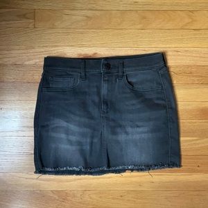 Express Black Jean Skirt